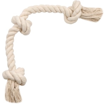 Natural Cotton Dog Rope Toy Safe Chew Tug Play