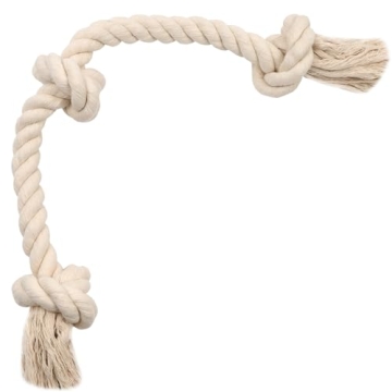 Natural Cotton Dog Rope Toy Safe Chew Tug Play
