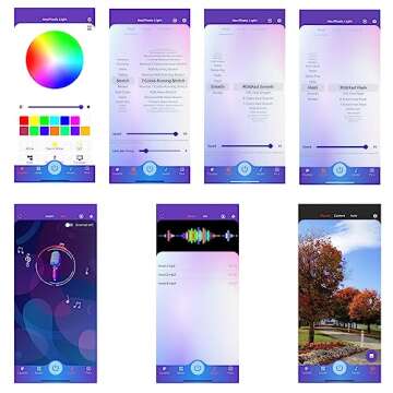 MIOBLUE LED Picture Light with App Control, 16in Battery Painting Light Display Lamp with APP Music Sync Multi Dynamic Modes Dartboard Light, Timer Artwork Light for Frame Portrait