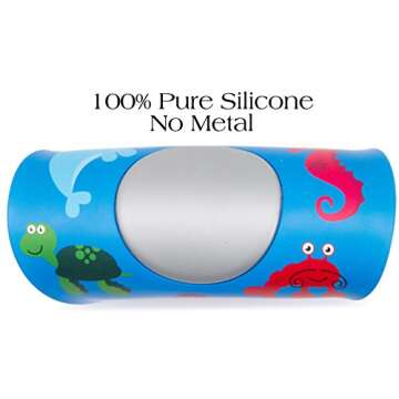 LittleFoot Nation Fun Heavy Duty Bathtub Stopper for Kids, Secure Drain Cover for Bath Tubs, Sinks, and Laundries, 100% BPA Free Silicone