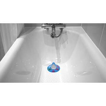 LittleFoot Nation Fun Heavy Duty Bathtub Stopper for Kids, Secure Drain Cover for Bath Tubs, Sinks, and Laundries, 100% BPA Free Silicone