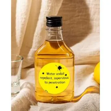 iEager 3 Inch Circle Thermal Sticker Labels, Self-Adhesive Round Direct Thermal Labels, Multi-Purpose Roll Thermal Stickers, 500 Labels, Yellow