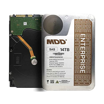 MDD MAXDIGITALDATA 14TB SAS 7200RPM Internal Hard Drive - High Capacity Storage