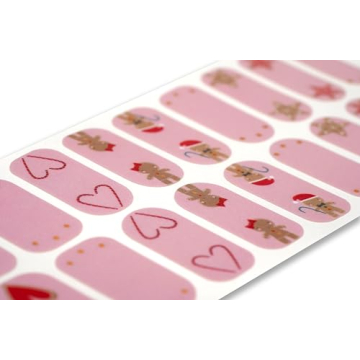 TOUGH GIRLS Gel Nail Polish Strips - Holiday Gingerbread & Gold