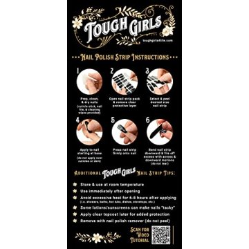 TOUGH GIRLS Gel Nail Polish Strips - Holiday Gingerbread & Gold