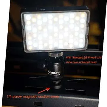 Aputure MC Pro RGBWW On Camera Video Light,5W High Brightness 1585 Lux at 0.5m,2000-10000K Adjustable Magnetic Attraction and IP65 Weatherproo for Photography,Videographer