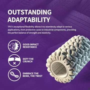 OVERTURE TPU Filament 1.75mm Flexible TPU Roll, 95A Soft 3D Printer Filament, 1kg Spool (2.2 lbs), Dimensional Accuracy +/- 0.02 mm (TPU Gray)