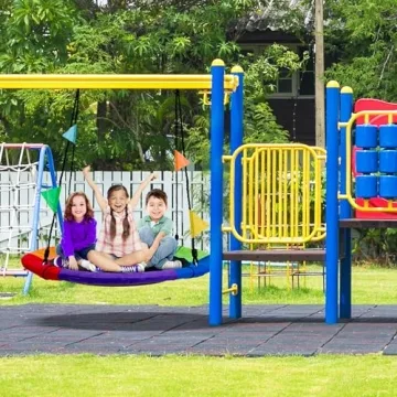 Sorbus 40" Saucer Swing for Kids - Safe Durable Fun