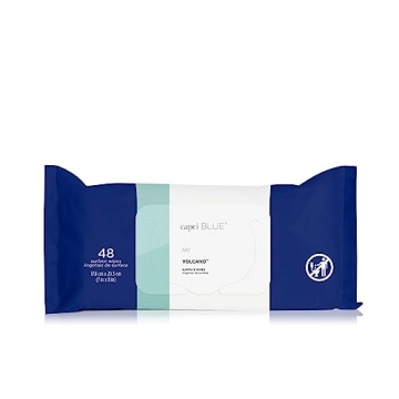 Capri Blue Volcano Wipes: Citrus-Scented, Multi-Surface Cleaners (48ct)