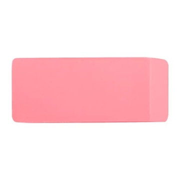 Amazon Basics Rectangular Eraser – 24 Count, Durable & Effective