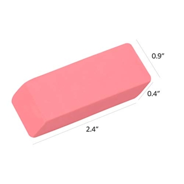 Amazon Basics Rectangular Eraser – 24 Count, Durable & Effective