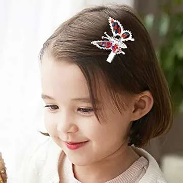 3D Butterfly Hair Clips - Vibrating Metal Barrettes