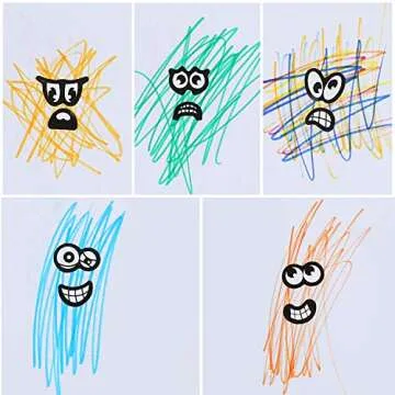 960 Fun Halloween Stickers – Eyes and Mouths for Crafts
