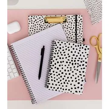 Cute Large Spiral Notebook with Durable Hardcover