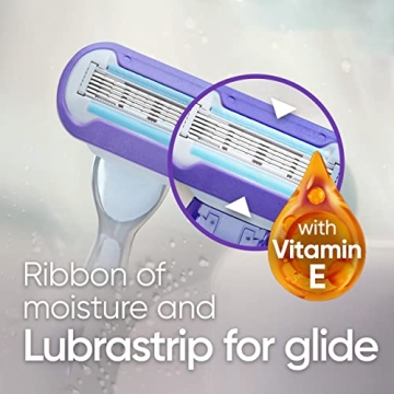 Gillette Venus Deluxe Smooth Swirl Razor Blades Refills 6 Count