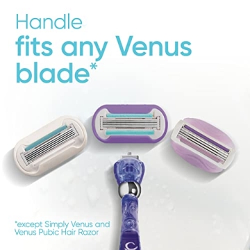Gillette Venus Deluxe Smooth Swirl Razor Blades Refills 6 Count
