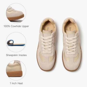 High Quality BEAU TODAY Fashion Sneakers for Women