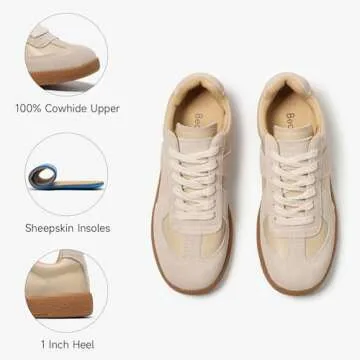 High Quality BEAU TODAY Fashion Sneakers for Women