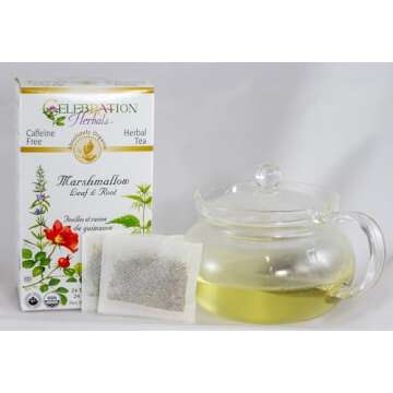 CELEBRATION HERBALS Marshmallow Leaf & Root Organic 24 Bag, 0.02 Pound