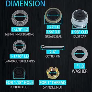 iBroPrat 3500 LB Trailer Axle Bearing Kits - Quality & Value