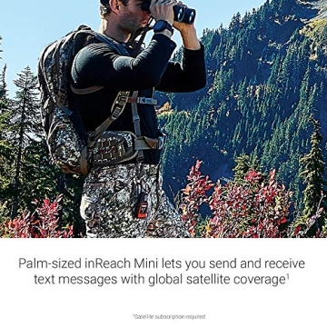 Garmin inReach Mini, Lightweight and Compact Handheld Satellite Communicator, Black (Renewed)