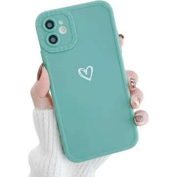 Heart Pattern iPhone 11 Case for Women - Slim & Protective