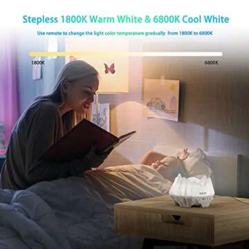 AIRIVO Star Projector Night Light - Relaxing Aurora Effects