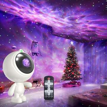 AIRIVO Star Projector Night Light - Relaxing Aurora Effects