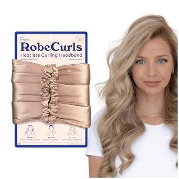 RobeCurls Heatless Hair Curler Set for Effortless Curls