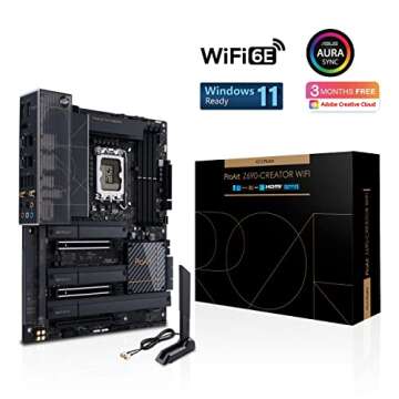 ASUS ProArt Z690-Creator WiFi 6E LGA 1700(Intel 12th Gen) ATX Content Creator Motherboard(PCIe 5.0,D...