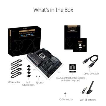 ASUS ProArt Z690-Creator WiFi 6E LGA 1700(Intel 12th Gen) ATX Content Creator Motherboard(PCIe 5.0,DDR5,2X Thunderbolt 4,10G&2.5G LAN,4xM.2,Front Panel USB 3.2 Gen2x2 Type-C Ports)