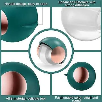 Washable Reusable Gel Lint Roller for Pet Hair, TBC PET Portable Dog Cat Pet Hair Remover for Clothes, Laundries, Sticky Cleaner, Dust Fuzz Fur for Travel Household-Green