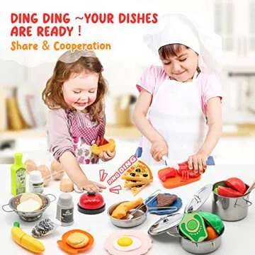 Hohosunlar Kids Kitchen Set: 38Pcs Safe Cooking Fun