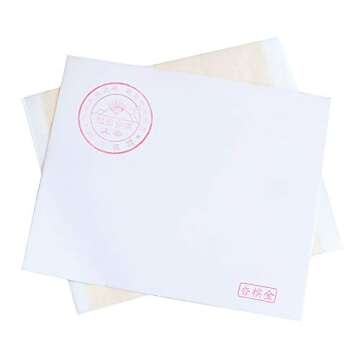 Imitation Gold Foil Sheets - KINNO Champagne Gold Leaf Paper 100 Sheets 5.1 by 5.3 Inches for Paintings, Handcrafts, Picture Frames, Sculpture, Furniture, Arts Decoration, Gilding, Nails, and Wall