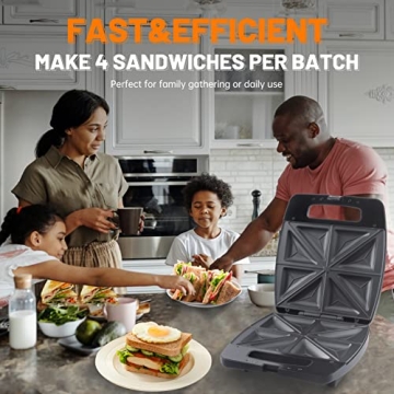 FineMade Sandwich Maker - Quick and Easy Breakfast Grill