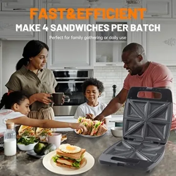 FineMade Sandwich Maker - Quick and Easy Breakfast Grill