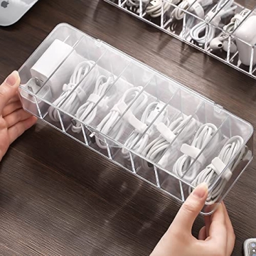 Clear Cable Storage Box for Neat Organization Solutions