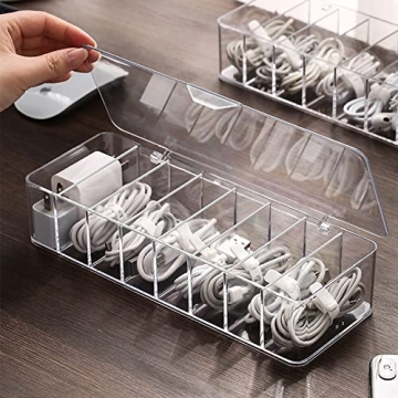 Clear Cable Storage Box for Neat Organization Solutions