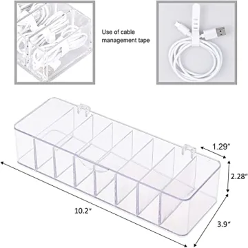 Clear Cable Storage Box for Neat Organization Solutions