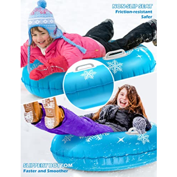 Jasonwell Snow Tube Inflatable Sled for All Ages