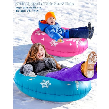Jasonwell Snow Tube Inflatable Sled for All Ages