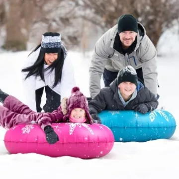 Jasonwell Snow Tube Inflatable Sled for All Ages