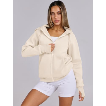Women's Fleece Zip-Up Hoodies for Stylish Fall Looks