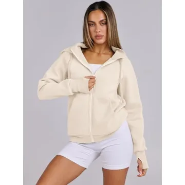 Women's Fleece Zip-Up Hoodies for Stylish Fall Looks