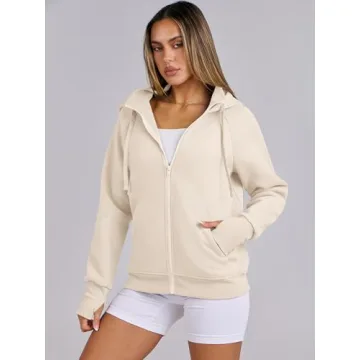 Women's Fleece Zip-Up Hoodies for Stylish Fall Looks