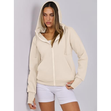 Women's Fleece Zip-Up Hoodies for Stylish Fall Looks