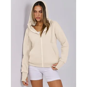 Women's Fleece Zip-Up Hoodies for Stylish Fall Looks