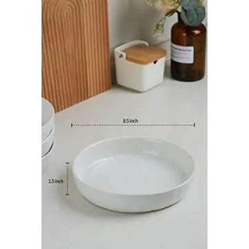 Famiware Mars Pasta Bowls Set, Microwave Safe & Elegant