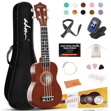 ADM 21 Inch Soprano Ukulele Beginner Kit