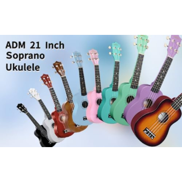 ADM 21 Inch Soprano Ukulele Beginner Kit